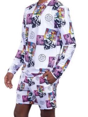 Swiminista Swim Rashguard Men's L Good Vibes Surf Shirt X James Peter Henry NWT